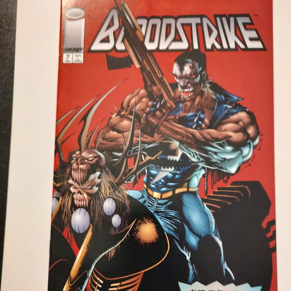 BLOODSTRIKE #7 IMAGE COMICS BADROCK GUEST STARS WRITTEN BY GIFFEN AND STEPHENSON